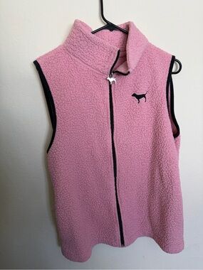 PINK Victoria's Secret Pink Sherpa Zip Vest